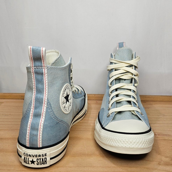 Converse CTAS Workwear Hi Top Sneakers Women's Size 10 Blue Denim A05183C  NWT - Picture 7 of 10